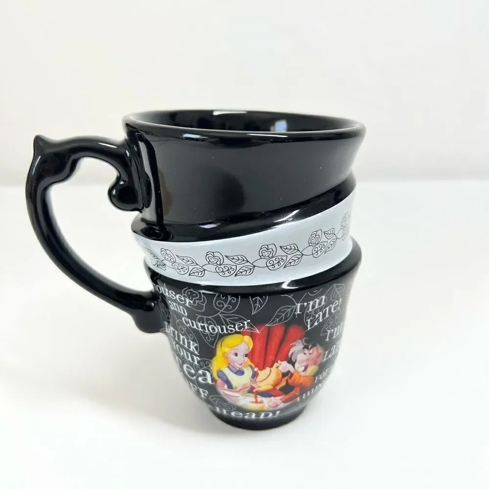 Disney Parks Alice in Wonderland Three Teacups Drink Me Mug New